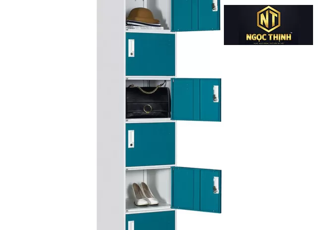 TỦ CÁ NHÂN- TỦ LOCKER 6 NGĂN SƠN MÀU 6C1K